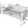 Серия Офис диван трехместный O3 2060 х 830 х 760 (кожзам 2 кат.)