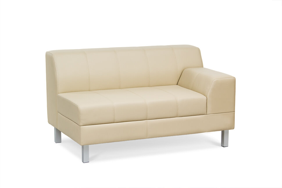 Серия Флагман секция диванная двухместная левая Fl2L 1270 х 770 х 735 (кожзам 2 кат.)