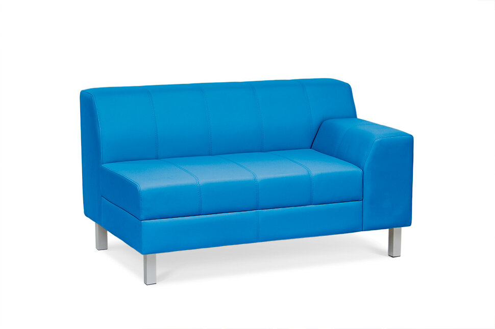 Серия Флагман секция диванная двухместная левая Fl2L 1270 х 770 х 735 (кожзам 2 кат.)