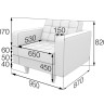 Серия Космо кресло Kos1-2 950 х 870 х 820 (кожа)