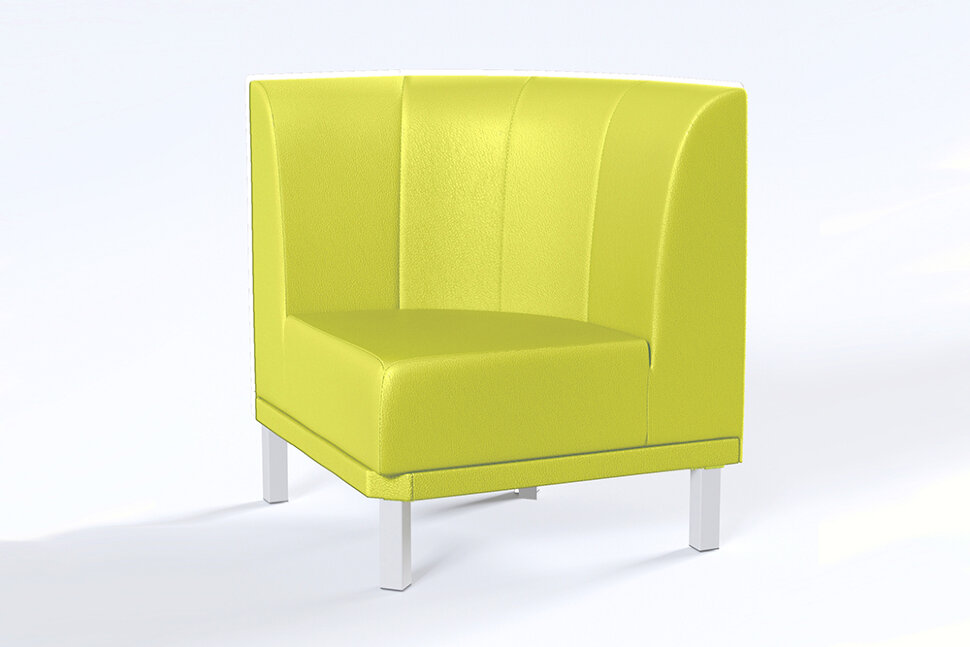 Серия Холл секция угловая Hol-C 740 х 740 х 900 (кожзам 2 кат.)
