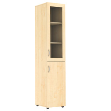 Шкаф узкий со стеклом 43 x 45 x 201 см