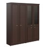 Raut RHC 180.6  1808х466х2023 шкаф высокий  2-х секционный с гардеробом и комбинированным