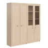 Raut RHC 180.6  1808х466х2023 шкаф высокий  2-х секционный с гардеробом и комбинированным