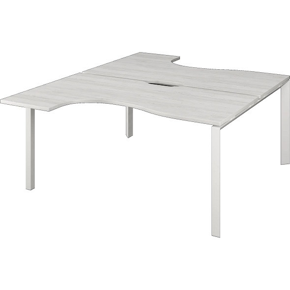 Аргентум НТМП.П.Б2-040 1400x2236x750 бенч эргономичный двойной на металлокаркасе