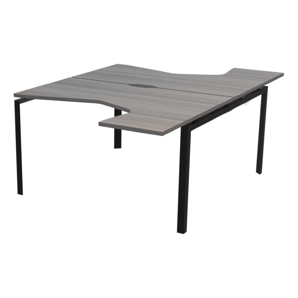 Аргентум НТМП.П.Б2-060 1600x2236x750 бенч эргономичный двойной на металлокаркасе