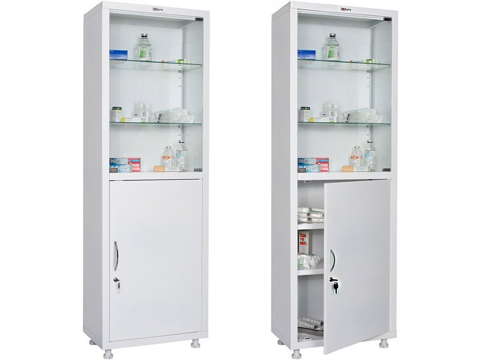 HILFE МД 1 1760/SG 1750/1850x600x400 Шкаф медицинский одностворчатый