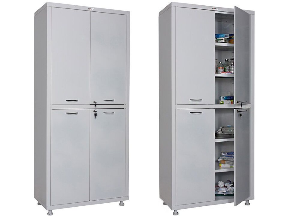 HILFE МД 2 1780/SS 1750/1850x800x400 Шкаф медицинский двухстворчатый