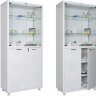 HILFE МД 2 1780/SG 1750/1850x800x400 Шкаф медицинский двухстворчатый