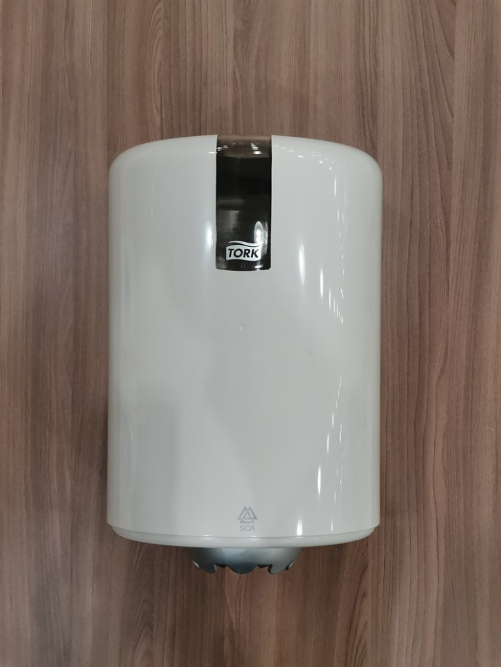 Диспенсер TORK M-Box Mini белый для полотенец с центральной вытяжкой (300080)